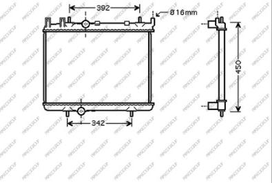 Prasco PG009R016 - Radiators, Motora dzesēšanas sistēma autodraugiem.lv