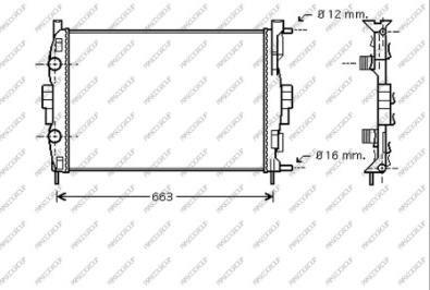 Prasco RN032R005 - Radiators, Motora dzesēšanas sistēma autodraugiem.lv