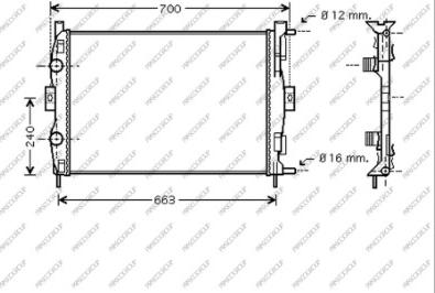 Prasco RN032R006 - Radiators, Motora dzesēšanas sistēma autodraugiem.lv