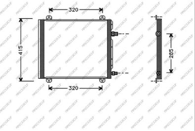 Prasco RN304C001 - Kondensators, Gaisa kond. sistēma autodraugiem.lv