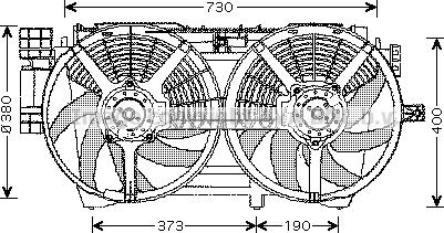 Prasco RT7530 - Ventilators, Motora dzesēšanas sistēma autodraugiem.lv
