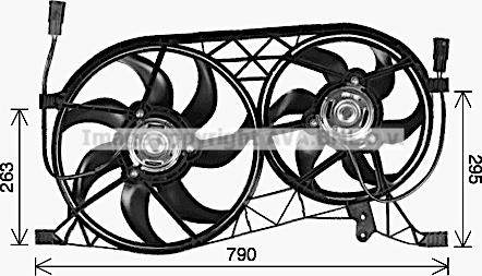 Prasco RT7646 - Ventilators, Motora dzesēšanas sistēma autodraugiem.lv