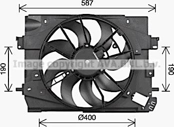 Prasco RT7662 - Ventilators, Motora dzesēšanas sistēma autodraugiem.lv