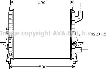 Prasco RTA2238 - Radiators, Motora dzesēšanas sistēma autodraugiem.lv