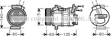 Prasco RTK486 - Kompresors, Gaisa kond. sistēma autodraugiem.lv