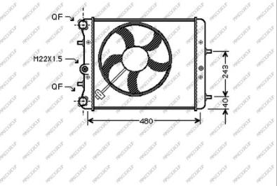 Prasco SK320R005 - Radiators, Motora dzesēšanas sistēma autodraugiem.lv