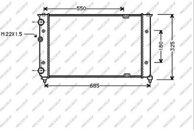 Prasco ST027R008 - Radiators, Motora dzesēšanas sistēma autodraugiem.lv