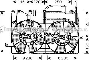 Prasco TO7549 - Ventilators, Motora dzesēšanas sistēma autodraugiem.lv