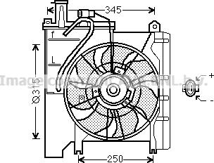 Prasco TO7553 - Ventilators, Motora dzesēšanas sistēma autodraugiem.lv