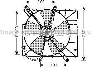 Prasco TO7504 - Ventilators, Motora dzesēšanas sistēma autodraugiem.lv