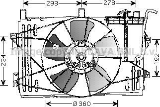 Prasco TO7508 - Ventilators, Motora dzesēšanas sistēma autodraugiem.lv