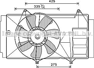 Prasco TO7580 - Ventilators, Motora dzesēšanas sistēma autodraugiem.lv