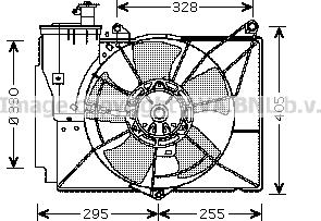 Prasco TO7539 - Ventilators, Motora dzesēšanas sistēma autodraugiem.lv