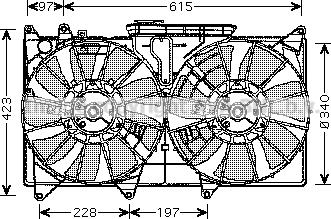 Prasco TO7535 - Ventilators, Motora dzesēšanas sistēma autodraugiem.lv