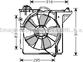 Prasco TO7538 - Ventilators, Motora dzesēšanas sistēma autodraugiem.lv