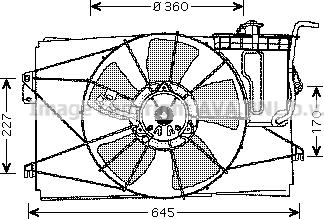 Prasco TO7524 - Ventilators, Motora dzesēšanas sistēma autodraugiem.lv