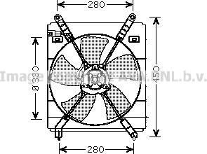 Prasco TO7525 - Ventilators, Motora dzesēšanas sistēma autodraugiem.lv