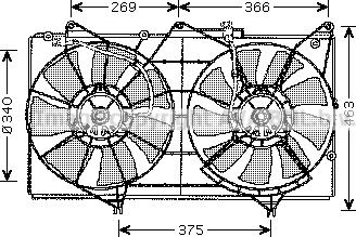 Prasco TO7528 - Ventilators, Motora dzesēšanas sistēma autodraugiem.lv