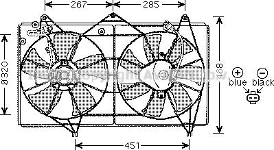 Prasco TO7527 - Ventilators, Motora dzesēšanas sistēma autodraugiem.lv