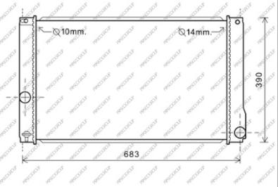 Prasco TY352R005 - Radiators, Motora dzesēšanas sistēma autodraugiem.lv