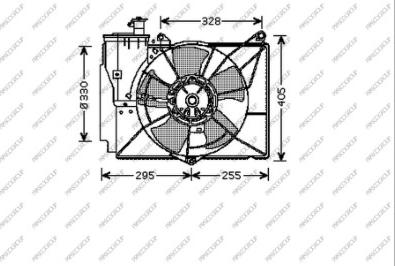 Prasco TY320F004 - Ventilators, Motora dzesēšanas sistēma autodraugiem.lv