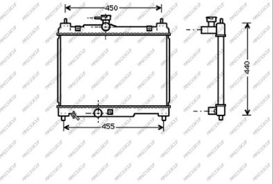 Prasco TY320R001 - Radiators, Motora dzesēšanas sistēma autodraugiem.lv