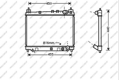 Prasco TY320R002 - Radiators, Motora dzesēšanas sistēma autodraugiem.lv