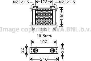 Prasco UV3134 - Eļļas radiators, Automātiskā pārnesumkārba autodraugiem.lv