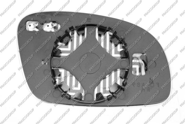 Prasco VG4207516 - Spoguļstikls, Ārējais atpakaļskata spogulis autodraugiem.lv