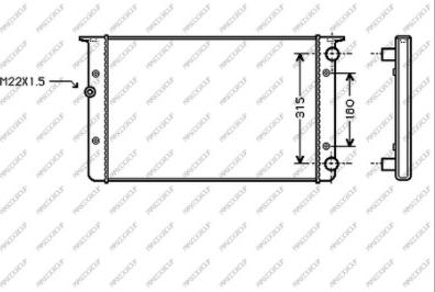 Prasco VG032R006 - Radiators, Motora dzesēšanas sistēma autodraugiem.lv