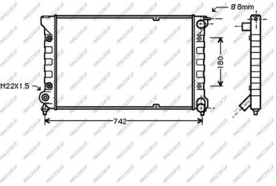 Prasco VG028R003 - Radiators, Motora dzesēšanas sistēma autodraugiem.lv