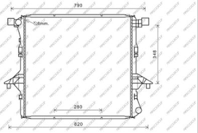 Prasco VG840R001 - Radiators, Motora dzesēšanas sistēma autodraugiem.lv