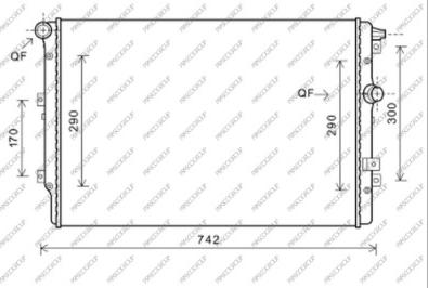 Prasco VG809R006 - Radiators, Motora dzesēšanas sistēma autodraugiem.lv