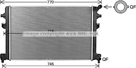 Prasco VN2426 - Radiators, Motora dzesēšanas sistēma autodraugiem.lv