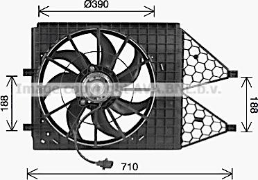 Prasco VN7545 - Ventilators, Motora dzesēšanas sistēma autodraugiem.lv