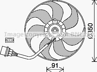 Prasco VN7540 - Ventilators, Motora dzesēšanas sistēma autodraugiem.lv