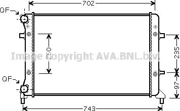 Prasco VNA2205 - Radiators, Motora dzesēšanas sistēma autodraugiem.lv