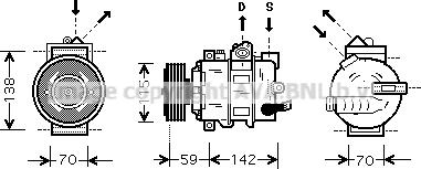 Prasco VNK284 - Kompresors, Gaisa kond. sistēma autodraugiem.lv