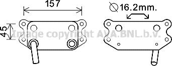 Prasco VO3154 - Eļļas radiators, Motoreļļa autodraugiem.lv