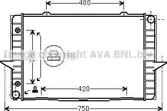 Prasco VO2064 - Radiators, Motora dzesēšanas sistēma autodraugiem.lv