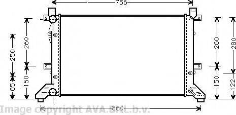 Prasco VW2155 - Radiators, Motora dzesēšanas sistēma autodraugiem.lv