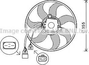 Prasco VW7534 - Ventilators, Motora dzesēšanas sistēma autodraugiem.lv