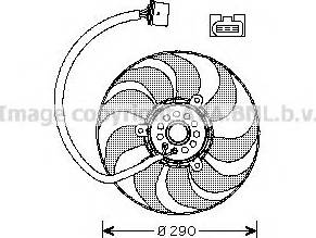 Prasco VW7522 - Ventilators, Motora dzesēšanas sistēma autodraugiem.lv