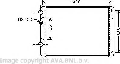 Prasco VWA2249 - Radiators, Motora dzesēšanas sistēma autodraugiem.lv