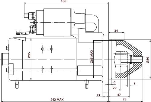 Prestolite Electric 861053 - Starteris autodraugiem.lv