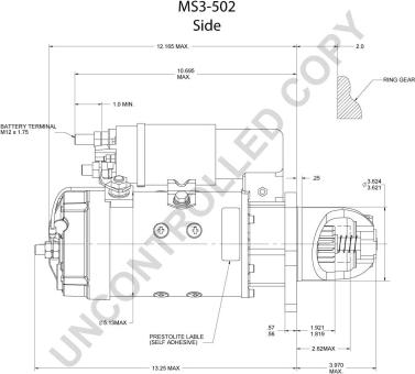 Prestolite Electric MS3-502 - Starteris autodraugiem.lv