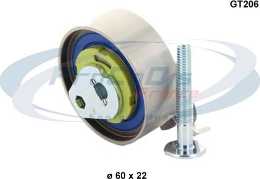 Procodis France GT206 - Spriegotājrullītis, Gāzu sadales mehānisma piedziņas siksna autodraugiem.lv