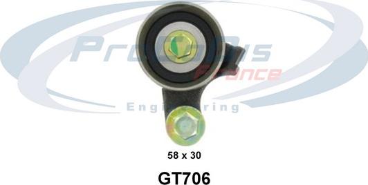 Procodis France GT706 - Spriegotājrullītis, Gāzu sadales mehānisma piedziņas siksna autodraugiem.lv