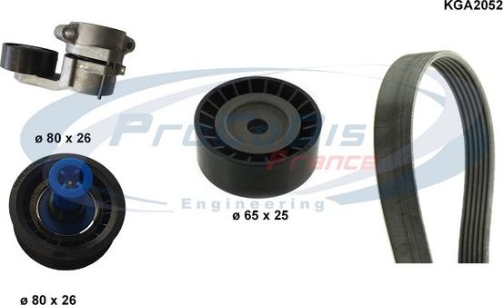 Procodis France KGA2052 - Ķīļrievu siksnu komplekts autodraugiem.lv