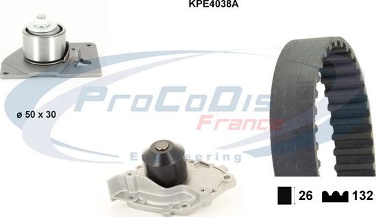 Procodis France KPE4038A - Ūdenssūknis + Zobsiksnas komplekts autodraugiem.lv